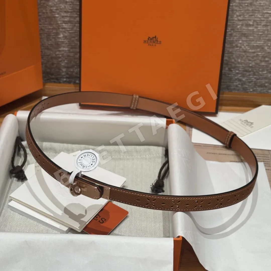 에르메스 켈리 가든 파티 중공 벨트 상세 이미지 5