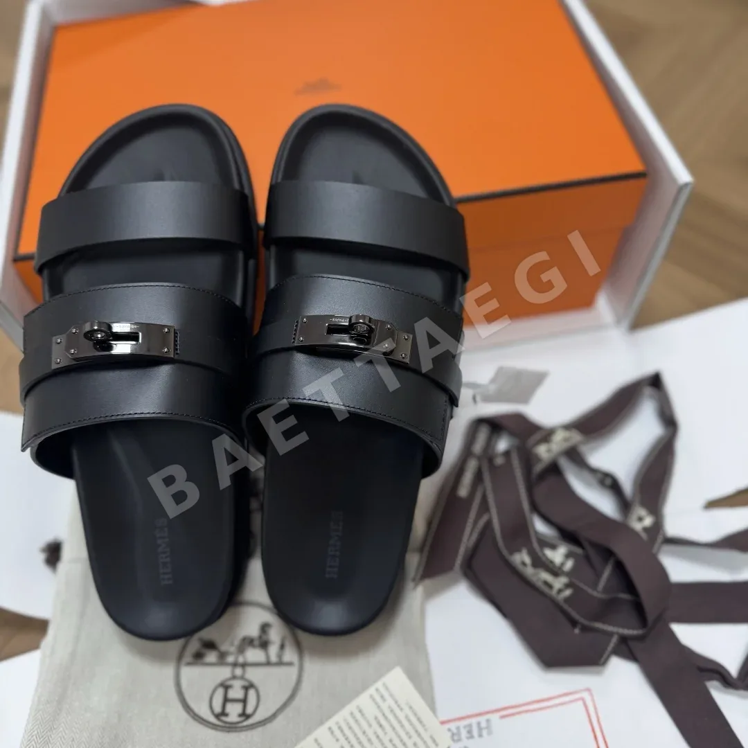 에르메스 잭슨 송아지가죽 샌들 상세 이미지 9
