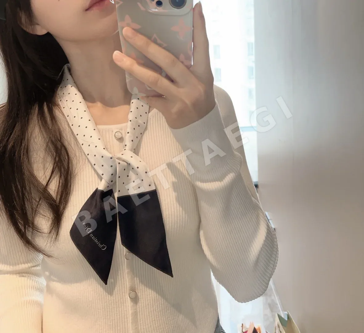 디올 트윌리 실크 스카프 상세 이미지 1