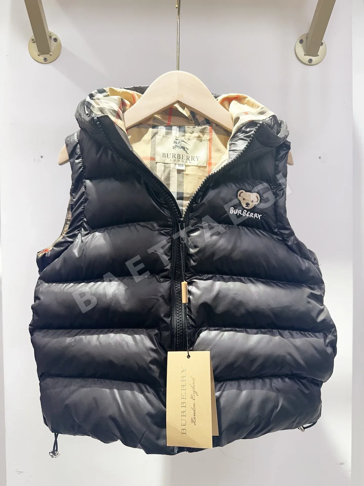 버버리 코튼 베스트 키즈 상세 이미지 2