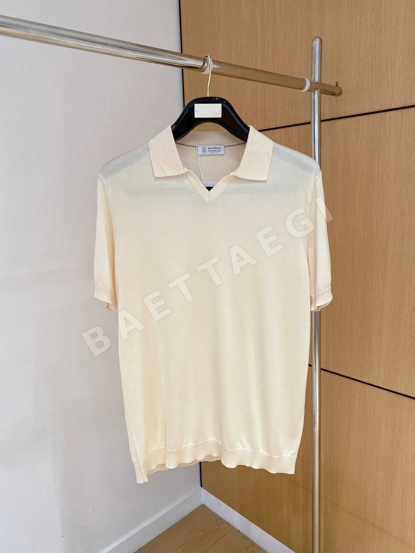 브루넬로쿠치넬리 남성 린넨 혼방 반팔 티셔츠 상세 이미지 2