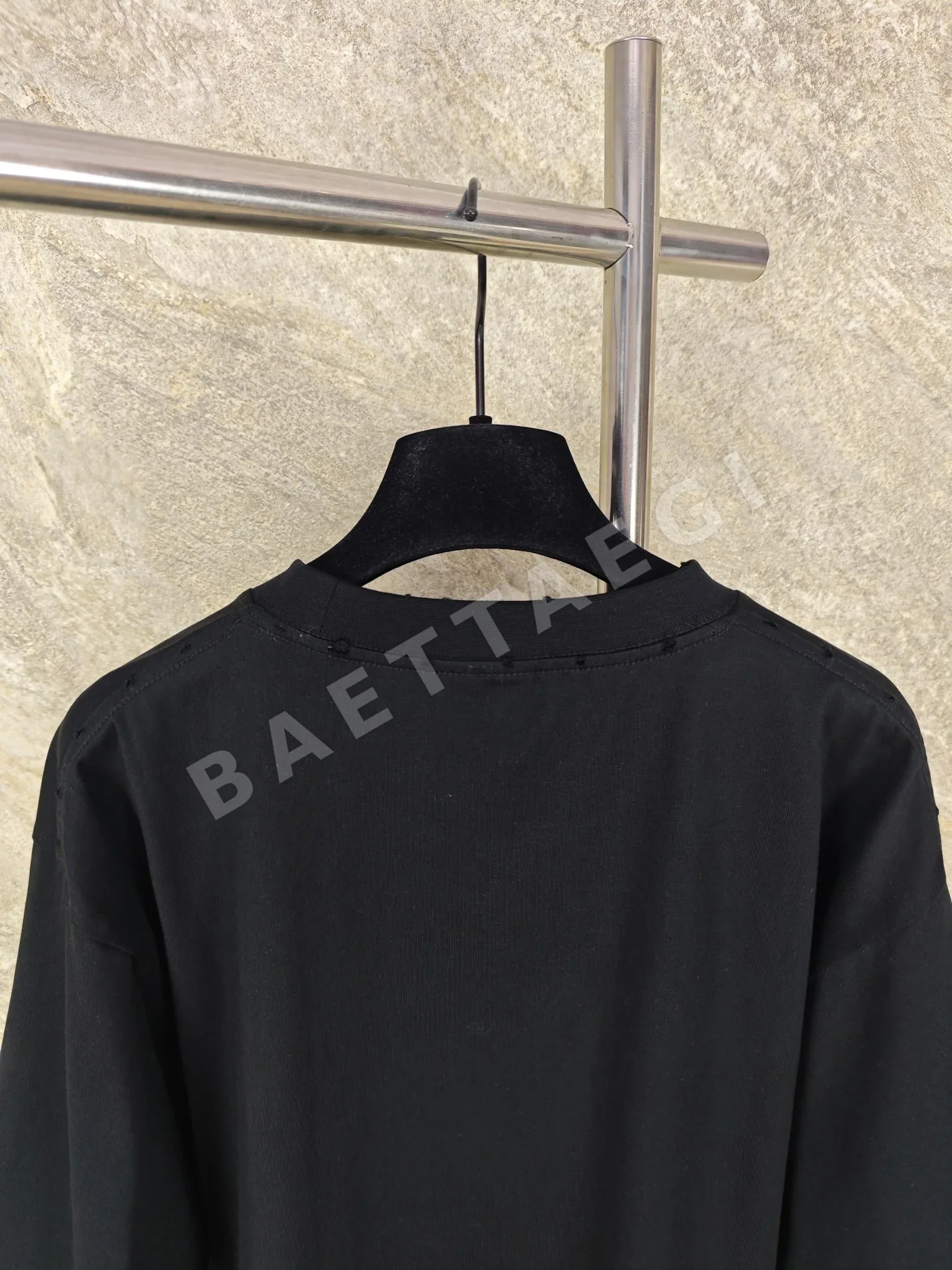발렌시아가 블랙 코코넛 포레스트 남성 반팔 티셔츠 상세 이미지 6