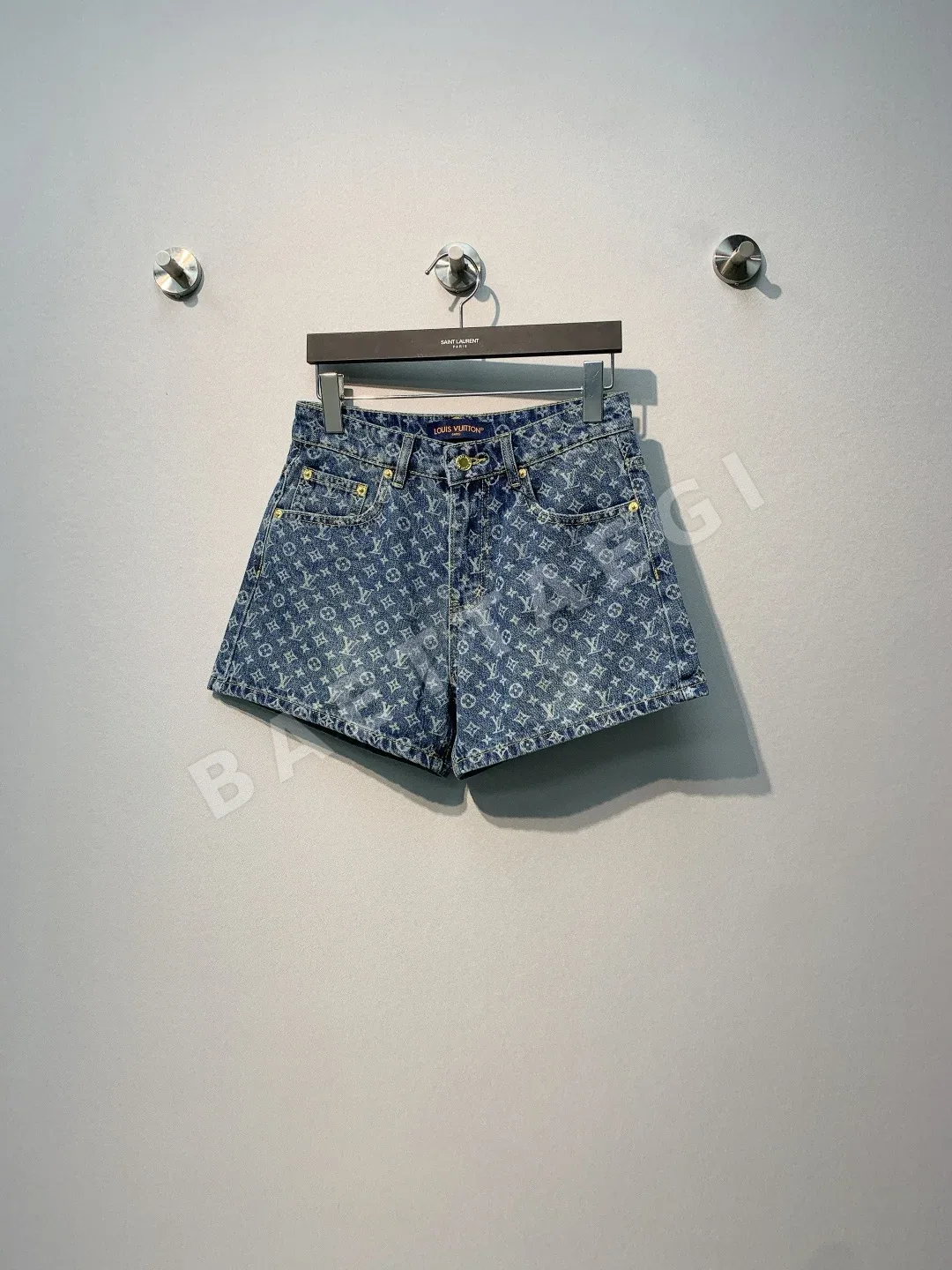 루이비통 모노그램 데님 하이웨이스트 여성 바지 97169