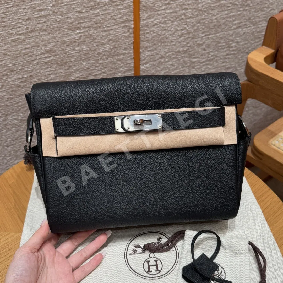 에르메스 켈리 메신저 토고 레더 가방 155172
