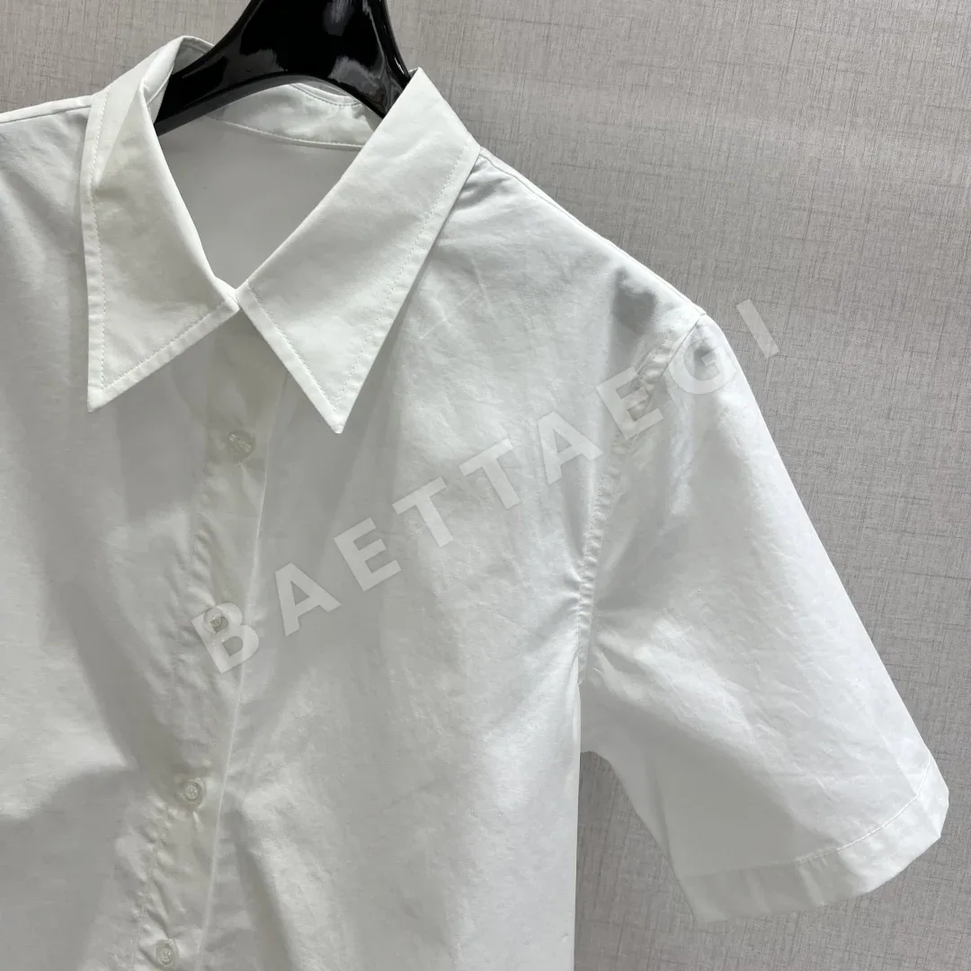 디올 벌 자수 화이트 카라 셔츠 상세 이미지 3