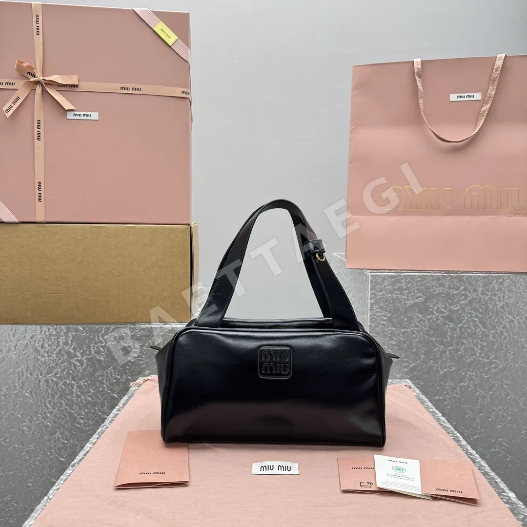 미우미우 카라멜 컬러 볼링 백 가방 68392
