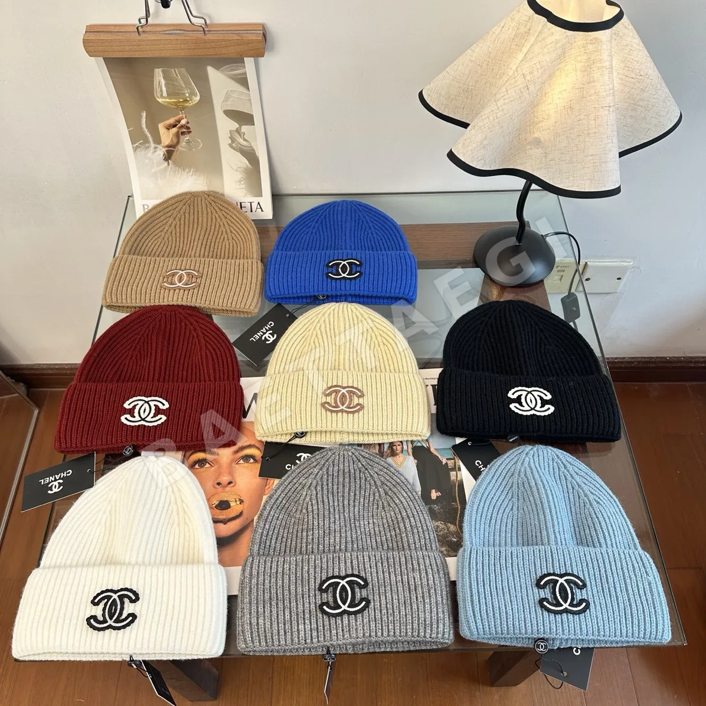 샤넬 니트 비니 모자 185578