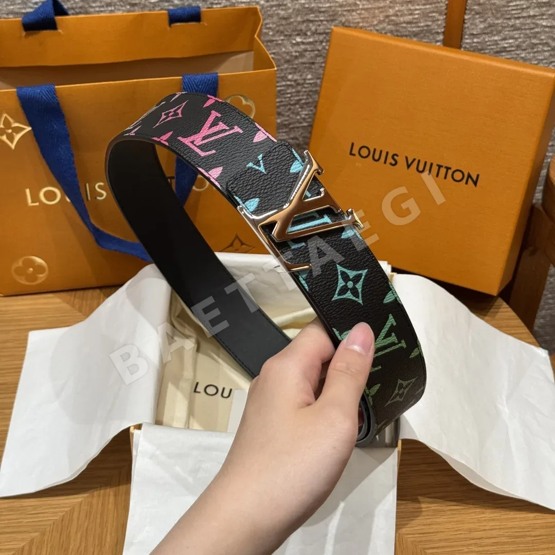 루이비통 모노그램 엠보싱 리버시블 벨트 상세 이미지 3