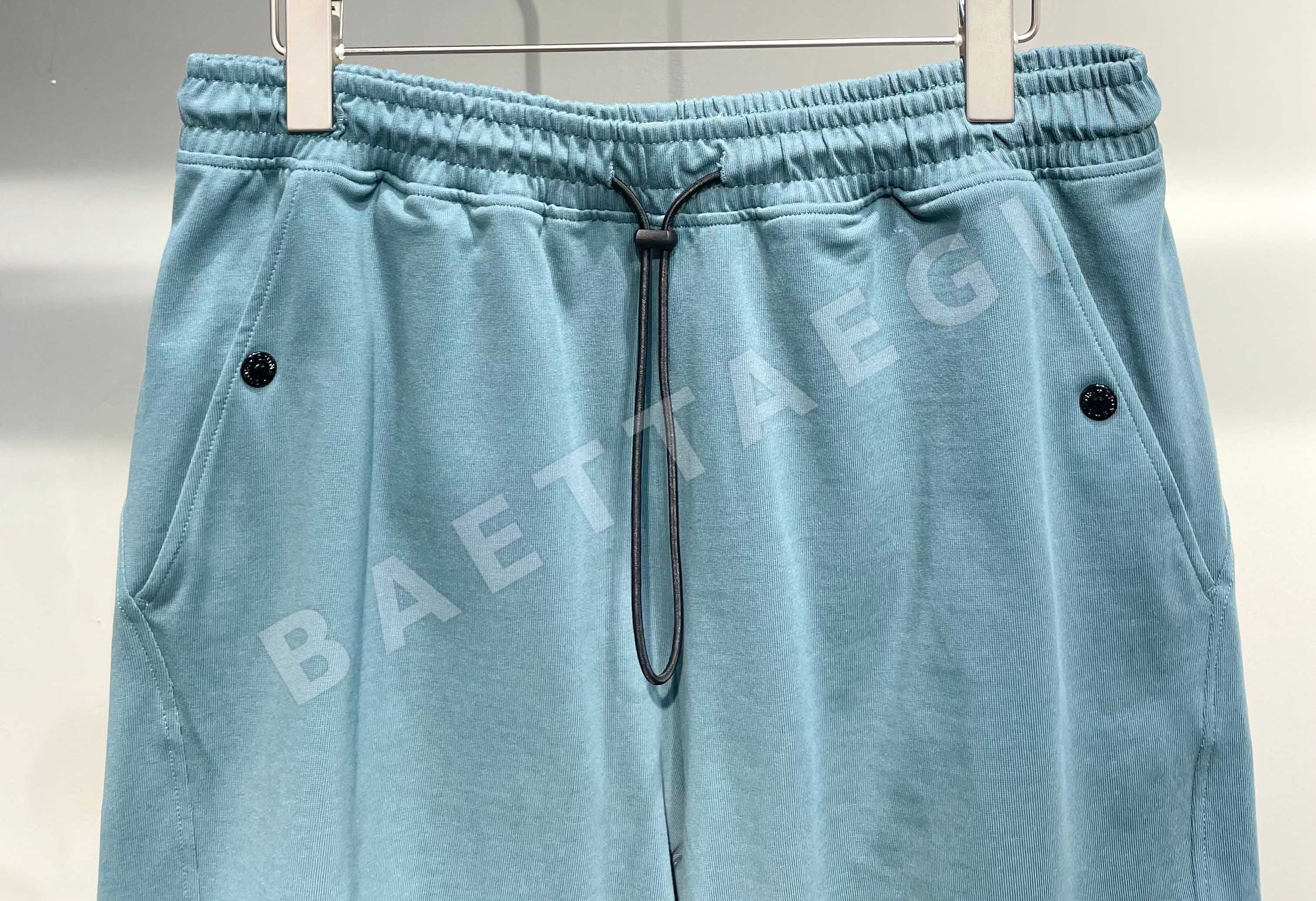 스톤아일랜드 컴퍼스 패치 프린트 고무 허리 남성 반바지 상세 이미지 8