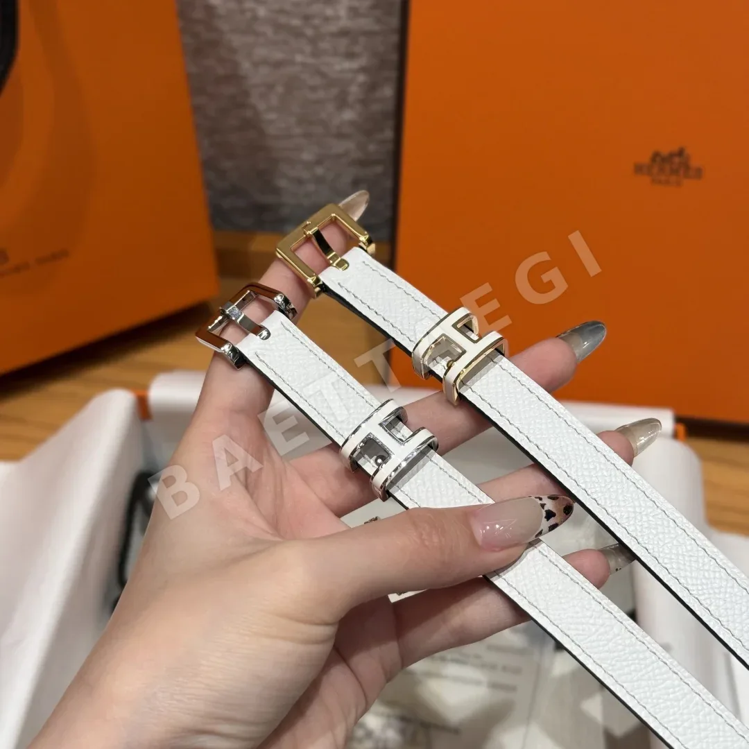 에르메스 H 버클 양면 가죽 벨트 상세 이미지 4