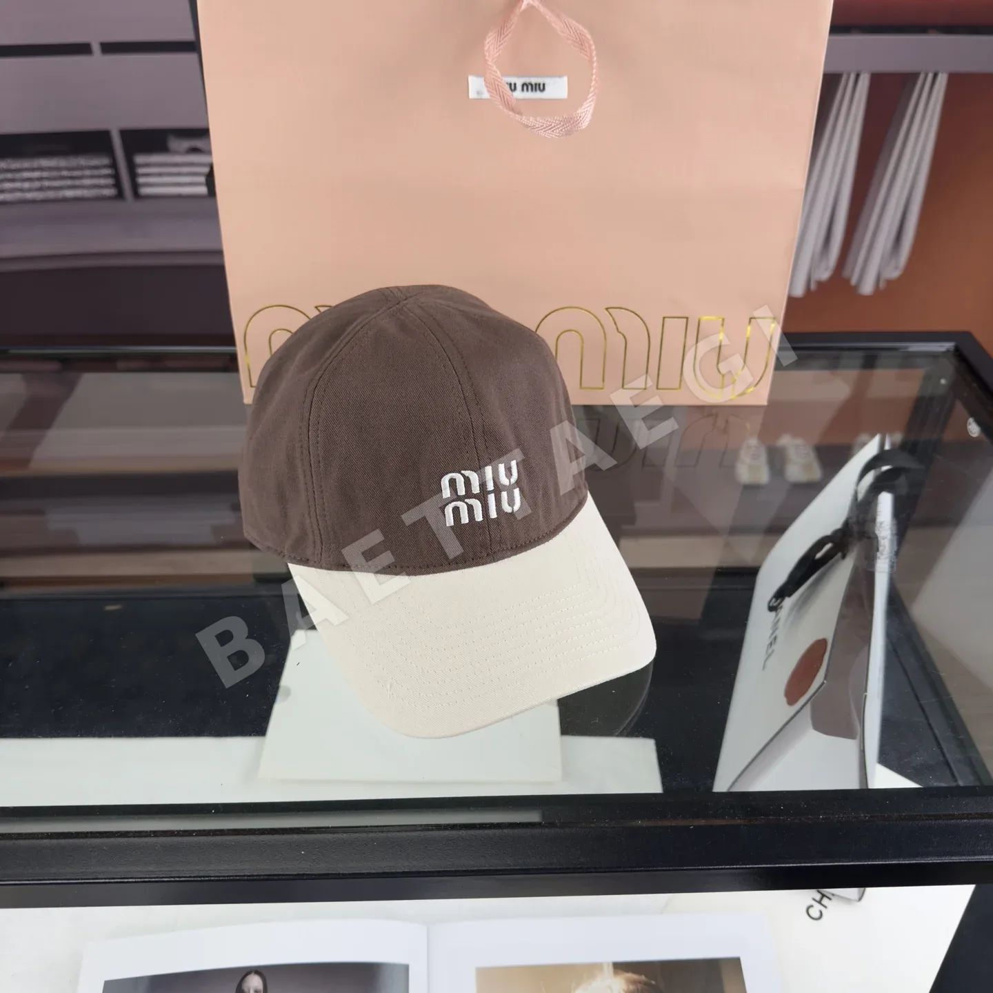 미우미우 컬러 블록 야구모자 상세 이미지 8
