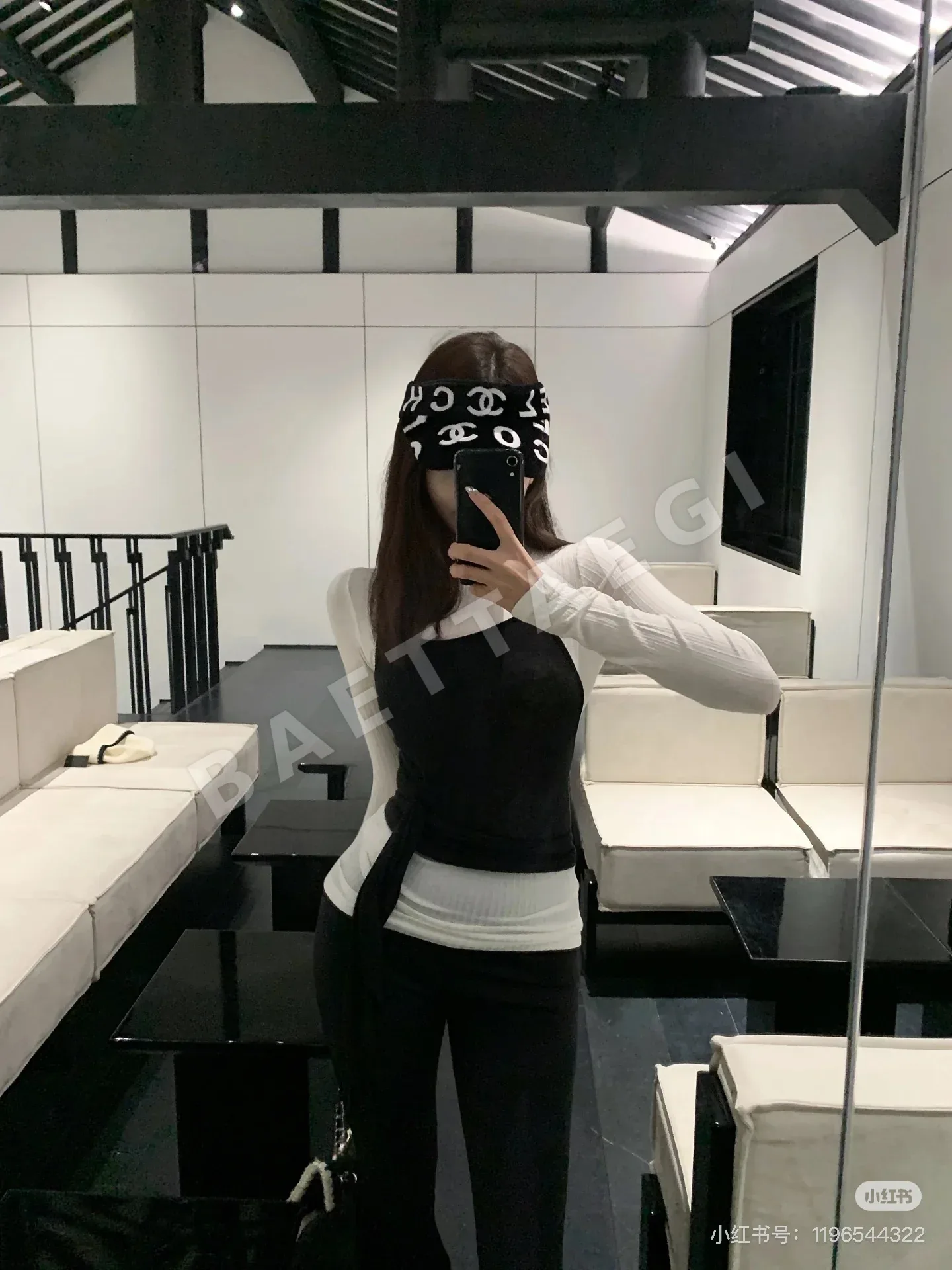 샤넬 바이저 모자 상세 이미지 1