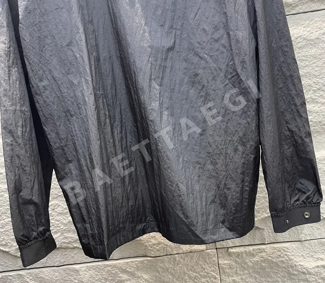 스톤아일랜드 후드 하프 지퍼 나일론 윈드브레이커 자켓 상세 이미지 5