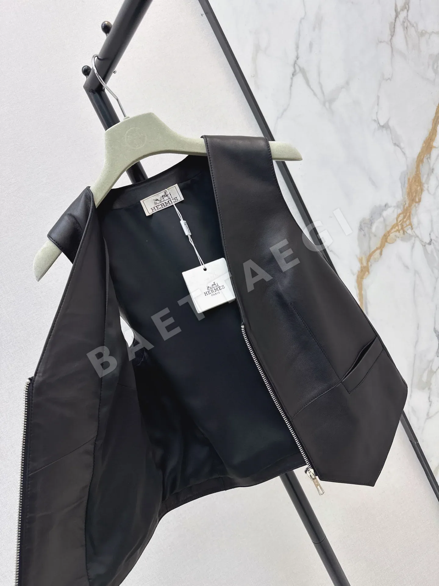 에르메스 램스킨 가죽 여성 조끼 상세 이미지 7