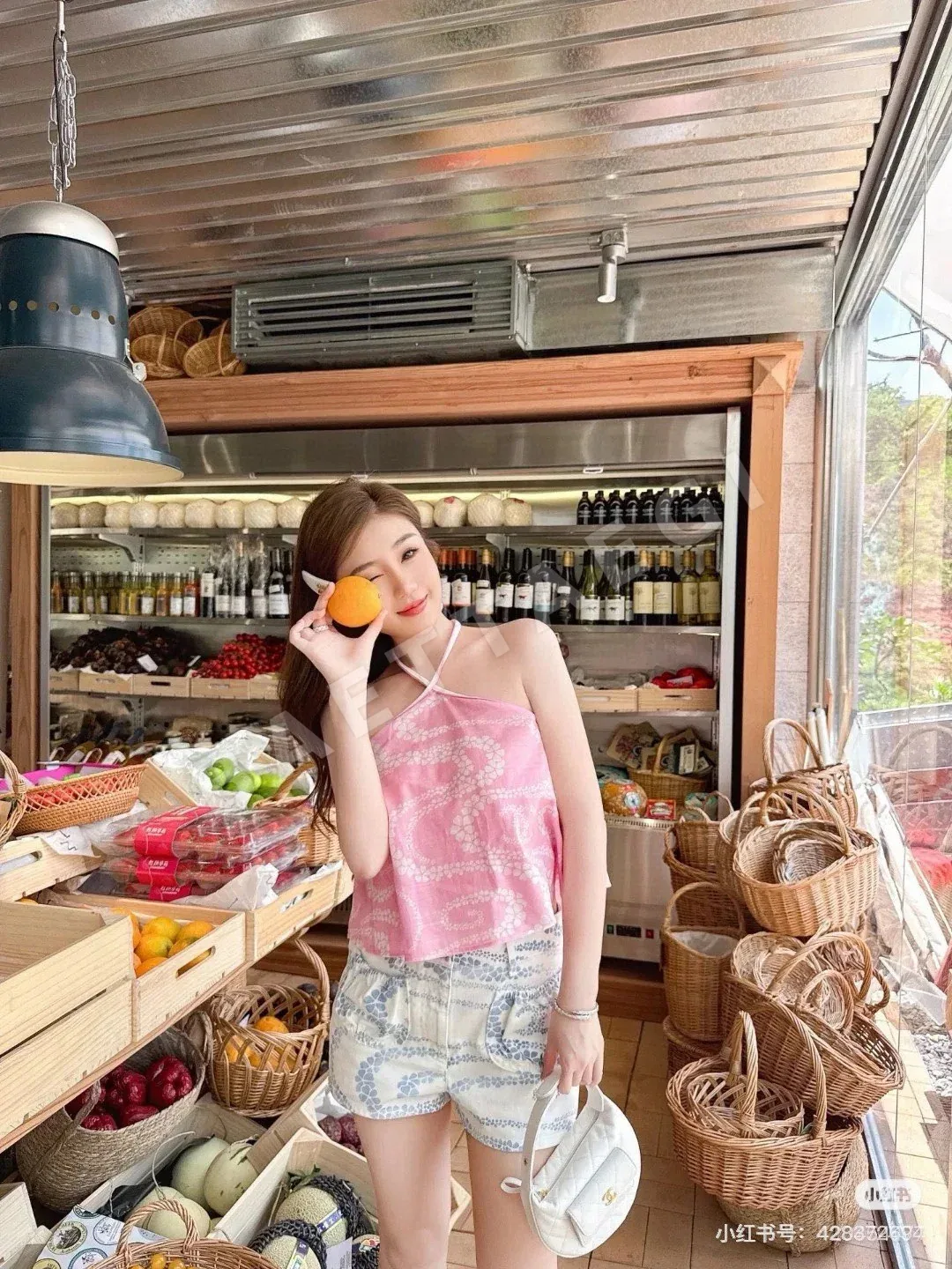 샤넬 코코 비치 데님 여성 바지 상세 이미지 8