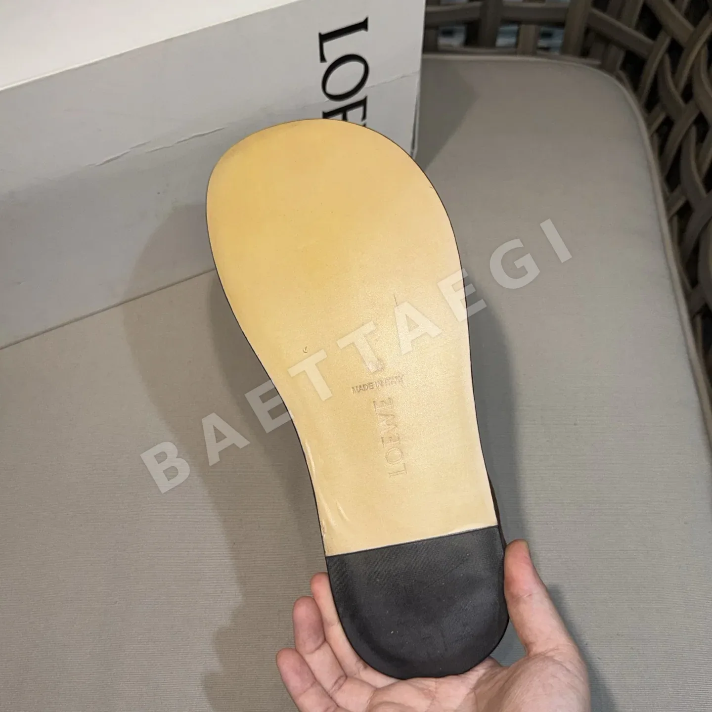 로에베 로퍼 남성 가죽 라운드 토우 쉐입 상세 이미지 9