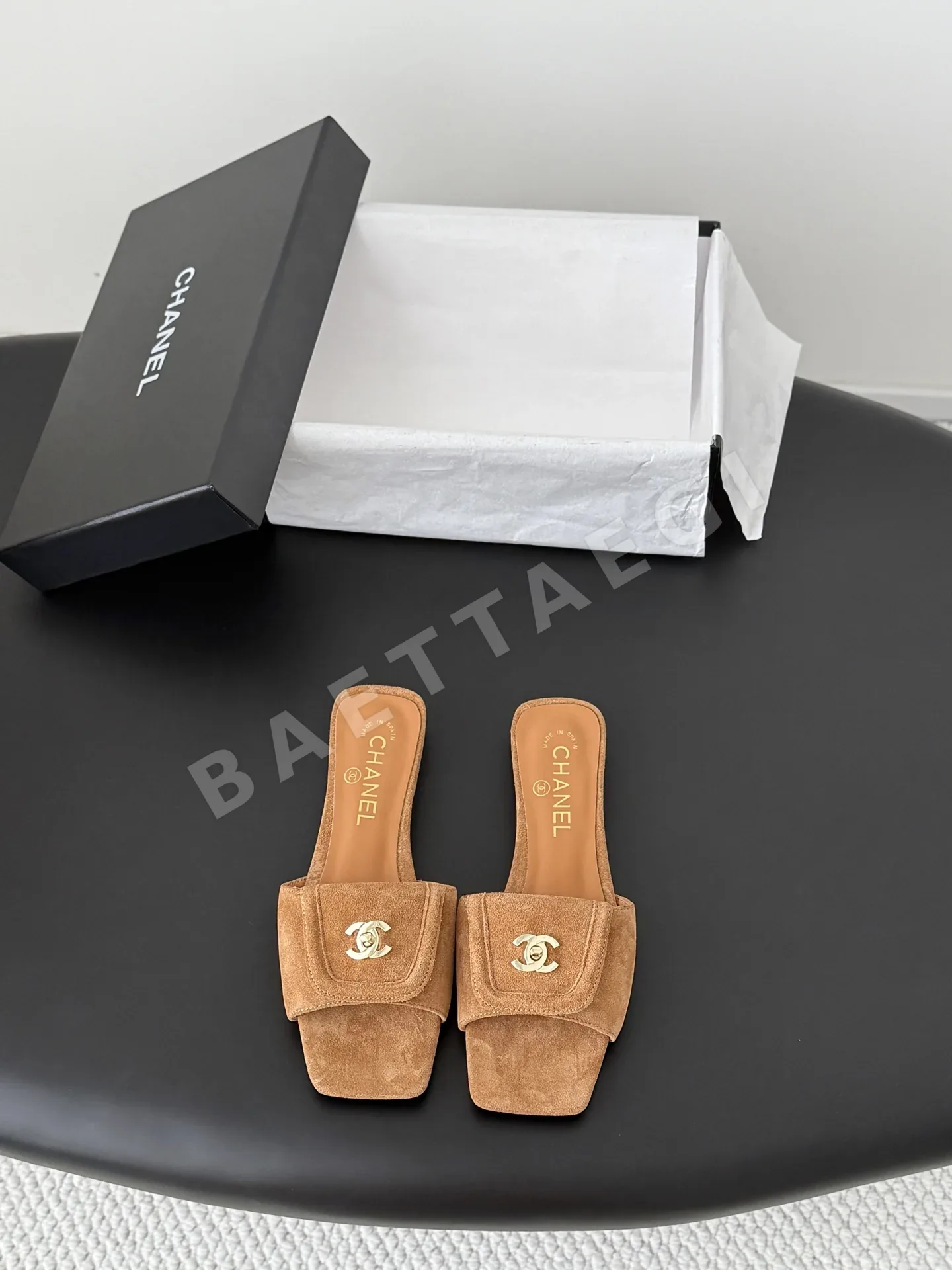 샤넬 26C 백클 슬리퍼 98673