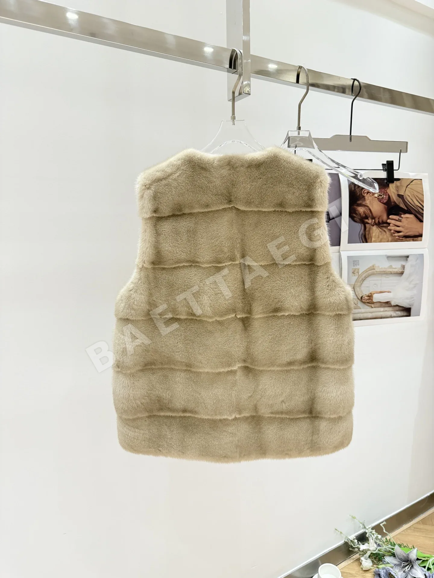 더로우 밍크 코트 조끼 상세 이미지 8