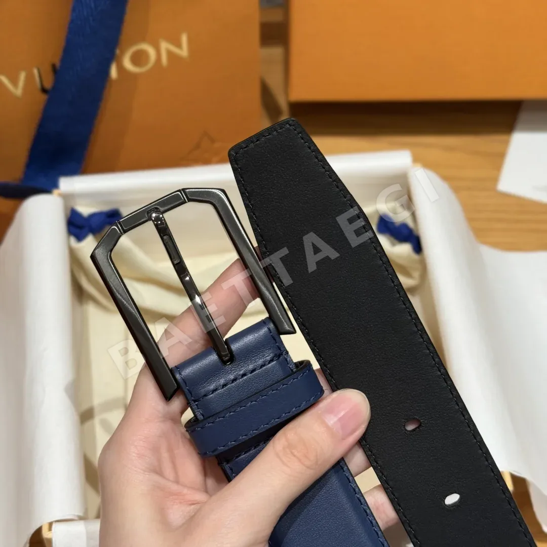 루이비통 소가죽 남성용 버클 벨트 상세 이미지 6