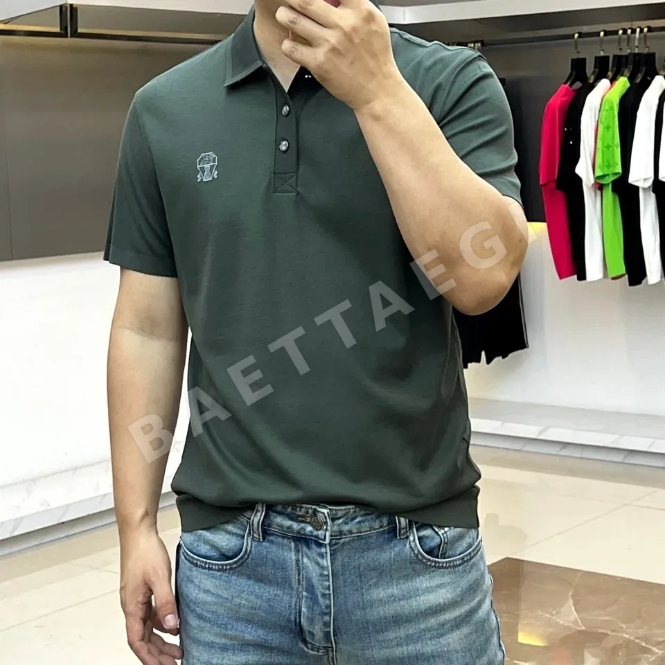 브루넬로쿠치넬리 남성 반팔 폴로셔츠 상세 이미지 2