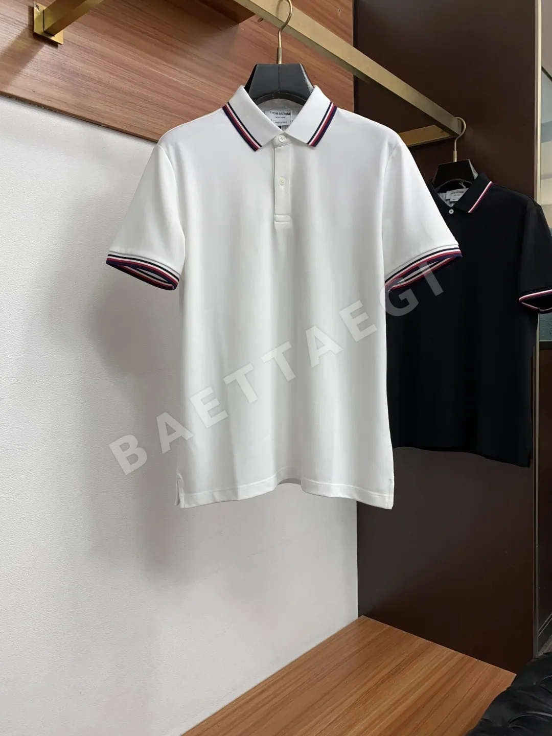 톰브라운 남성 라펠 비즈니스 폴로셔츠 반팔 148333