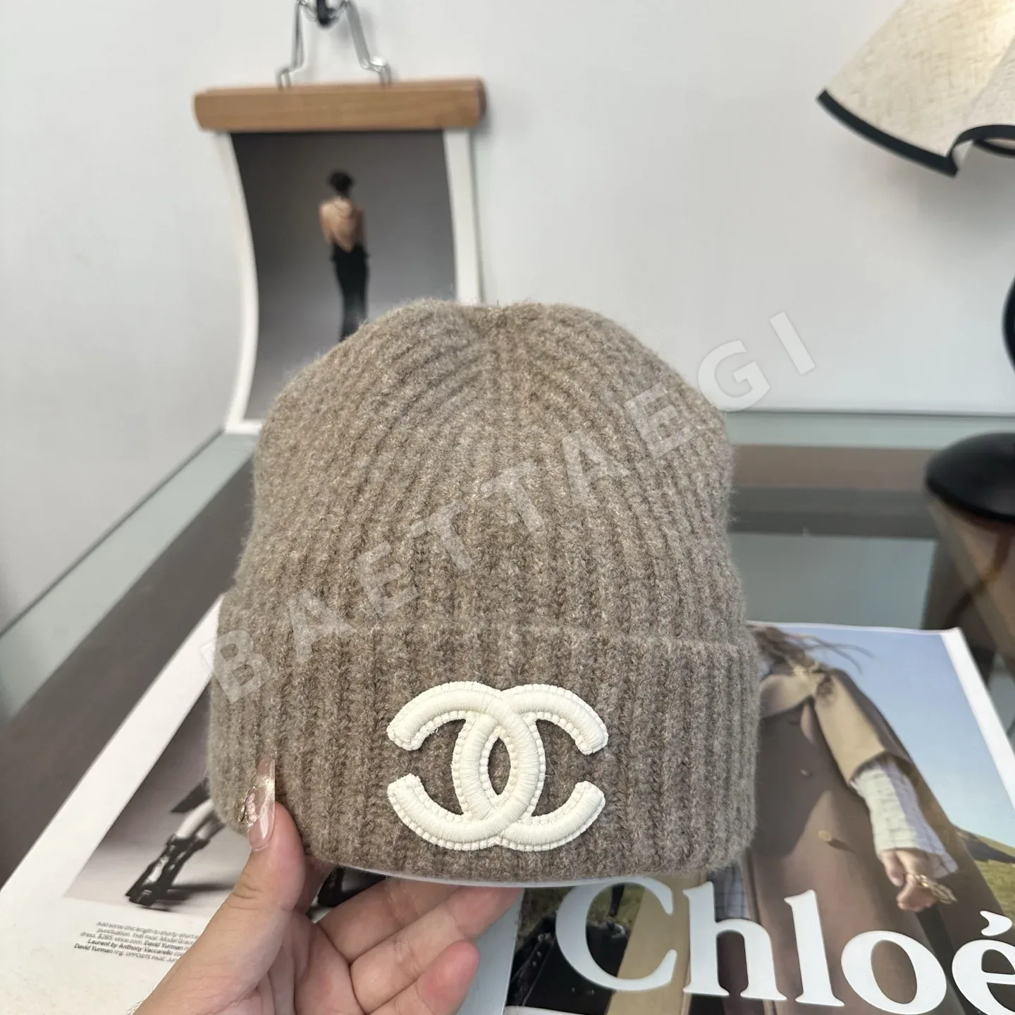 샤넬 니트 비니 모자 상세 이미지 9