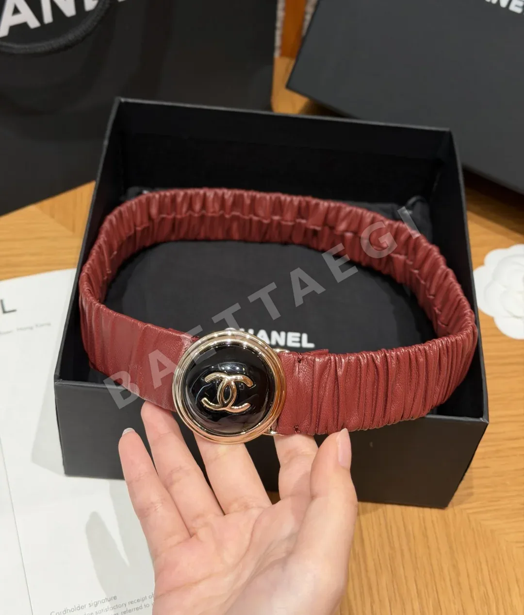 샤넬 플리츠 고무 30mm 벨트 상세 이미지 7