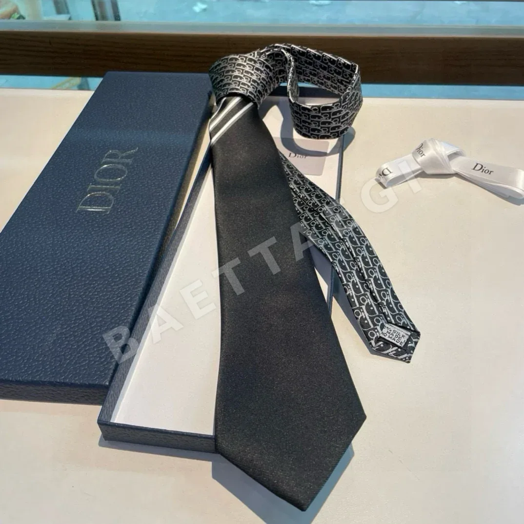 디올 CD 로고 모노크롬 넥타이 상세 이미지 7