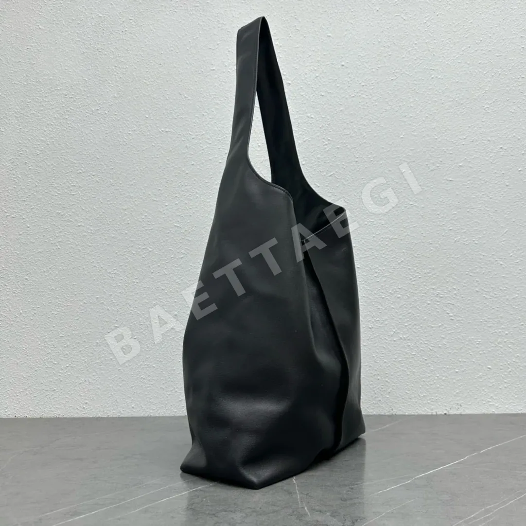 더로우 빈들 스티치 가죽 핸드백 TR-142 상세 이미지 2