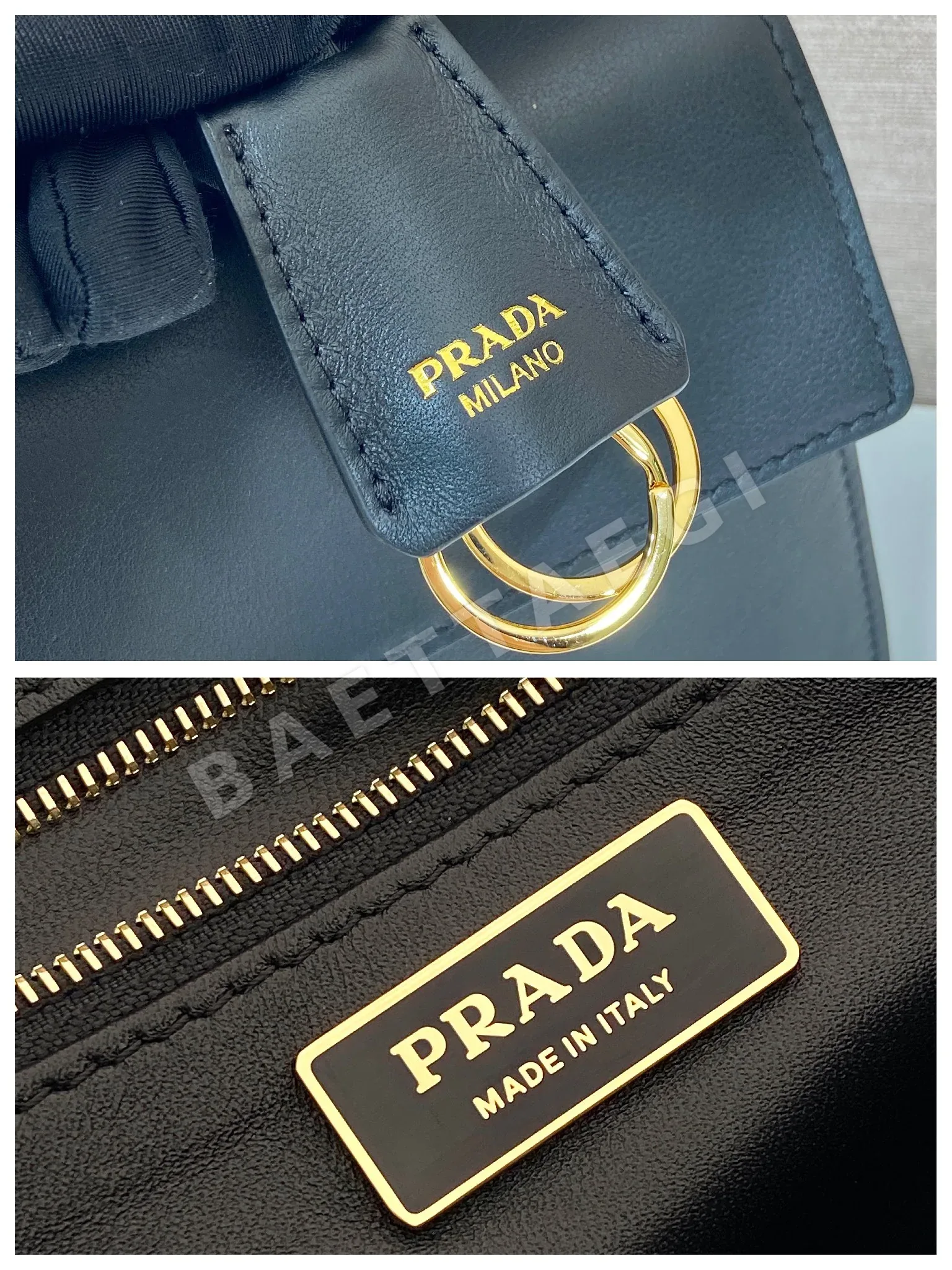 프라다 소프트 사운드 카프스킨 핸드백 1BN023 상세 이미지 9