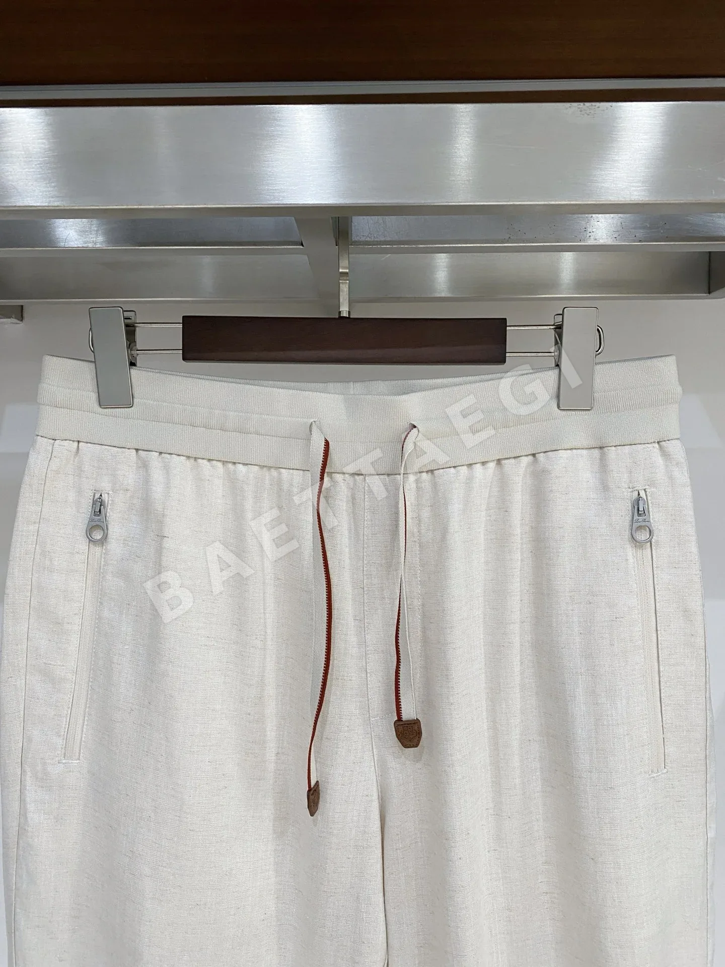 로로피아나 린넨 소재 남성 바지 상세 이미지 3