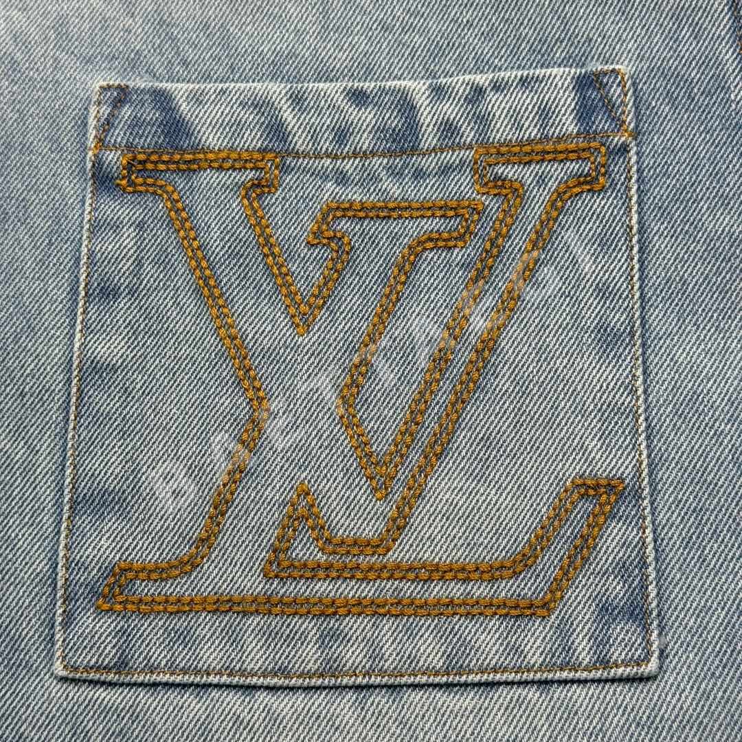 루이비통 LV 데님 반소매 셔츠 상세 이미지 8