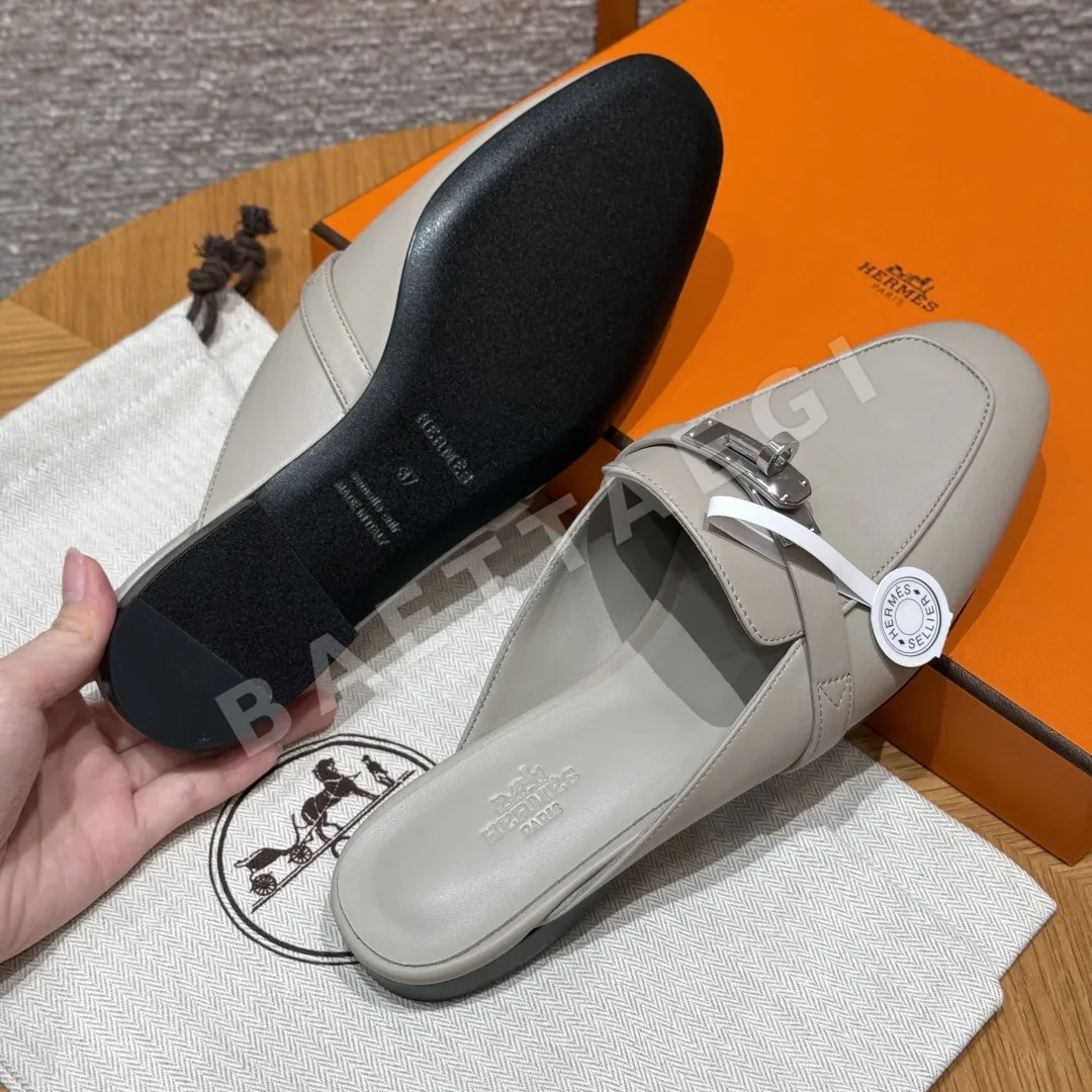 에르메스 샌들 Goatskin 페블 베이지 상세 이미지 8