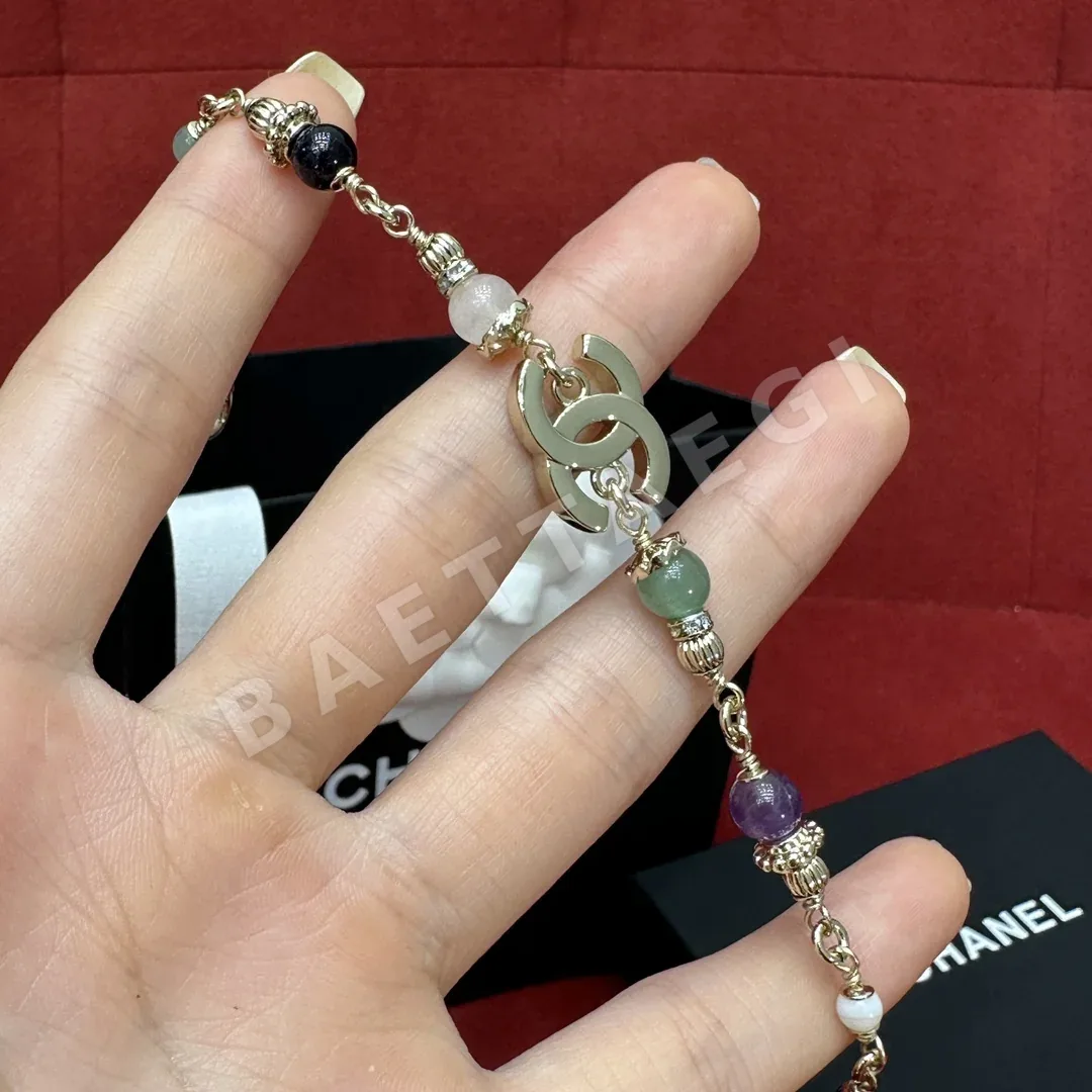 샤넬 마카롱 크리스탈 더블 C 목걸이 상세 이미지 2