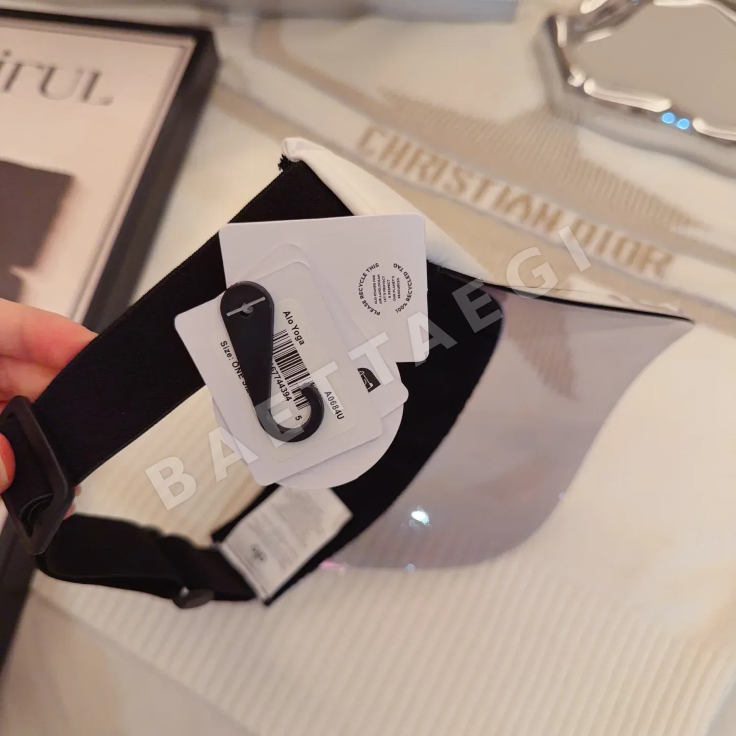 알로 미러 가공 메시 바이저 스포츠 모자 상세 이미지 5