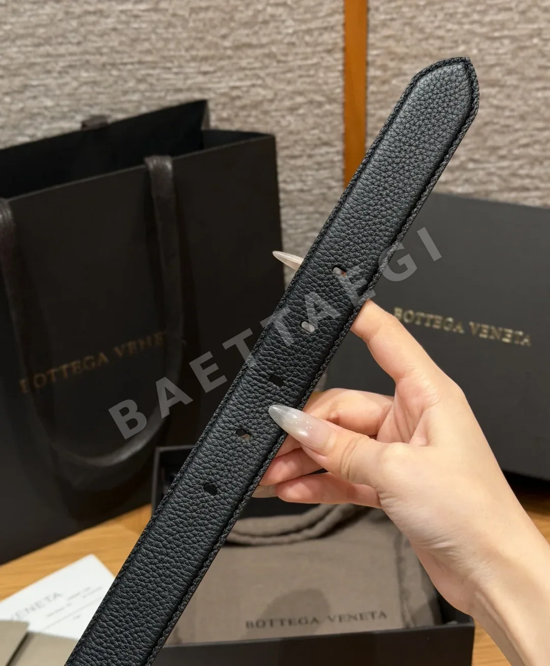 보테가베네타 호스빗 D링 가죽 벨트 상세 이미지 7