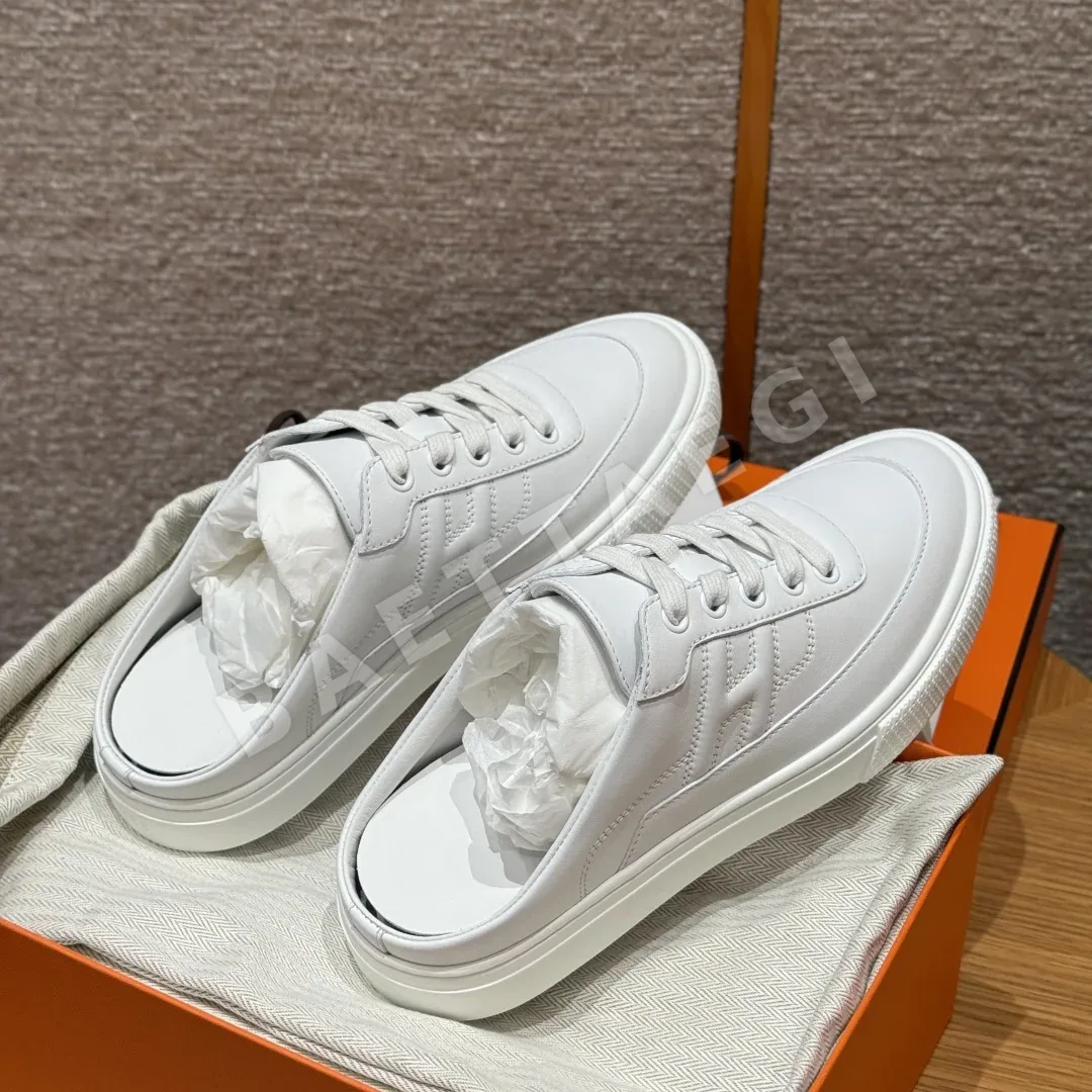 에르메스 킵 화이트 카프스킨 상세 이미지 4