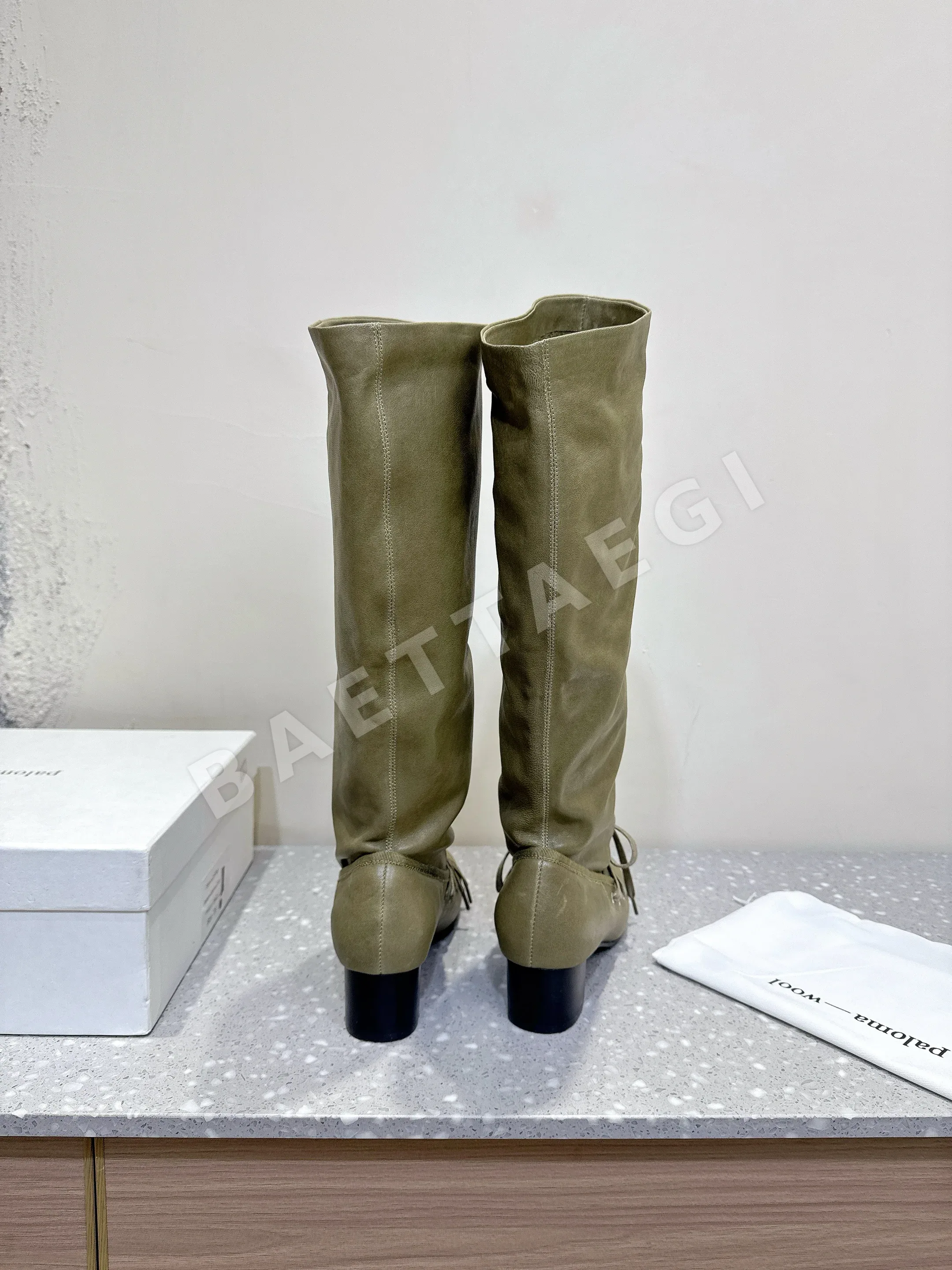 팔로마울 팔로마 청키힐 라운드 토 울 부츠 상세 이미지 15