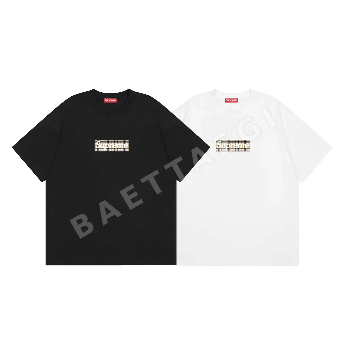 슈프림 체크 반팔 티셔츠 87917