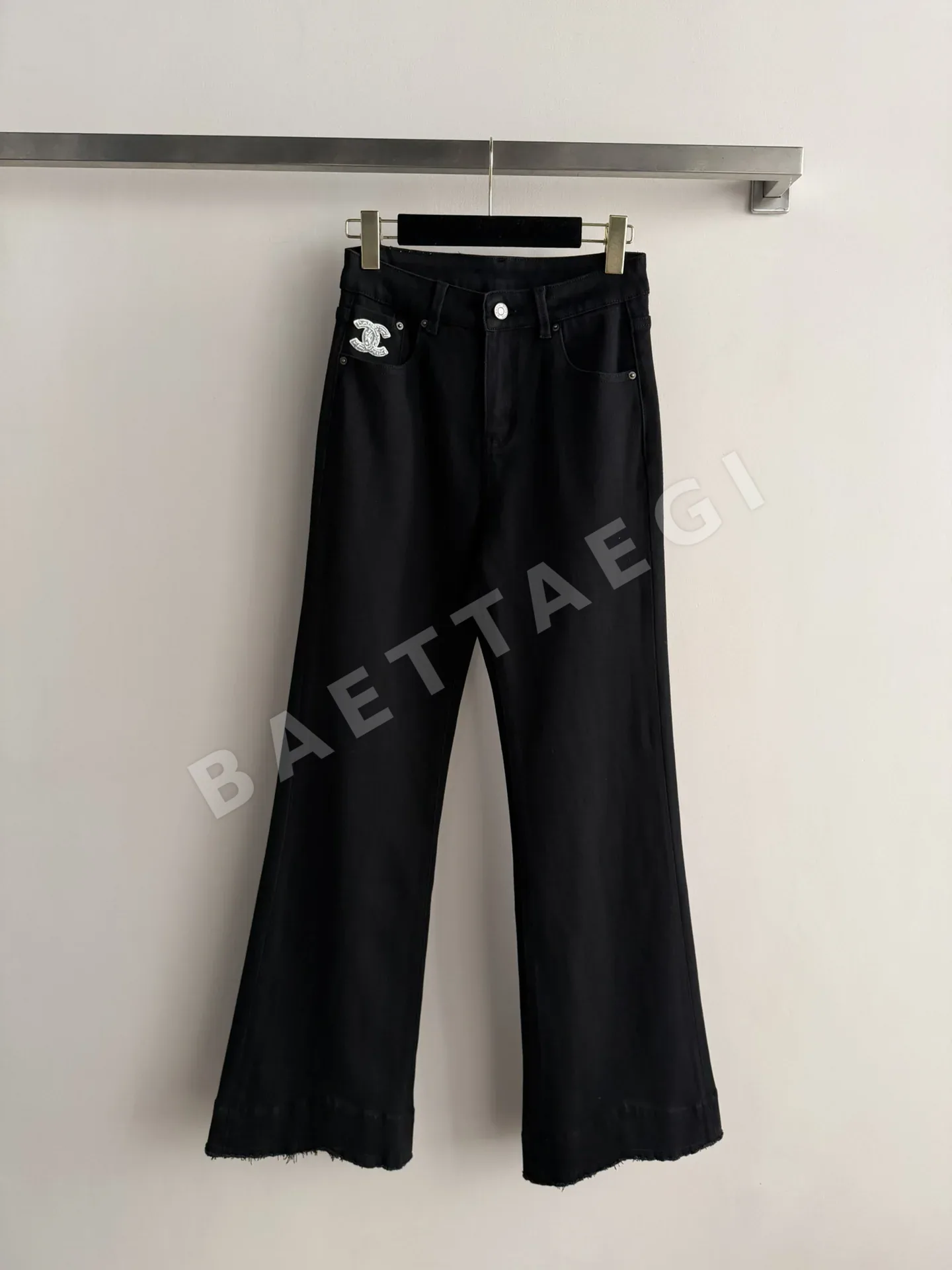 샤넬 데님 플레어 바지 상세 이미지 1