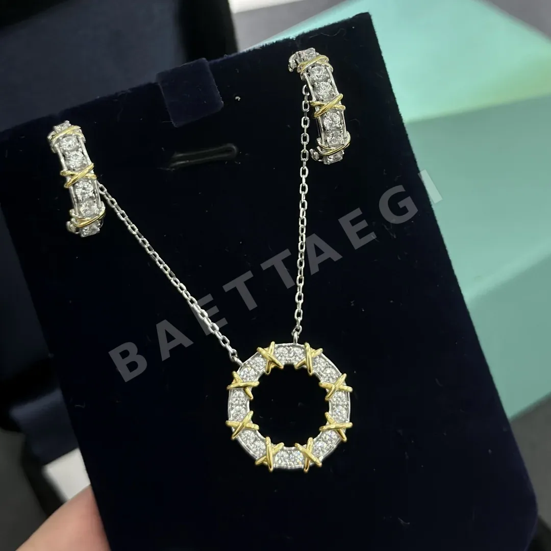 티파니 슐럼버거 크로스 다이아몬드 목걸이 71281