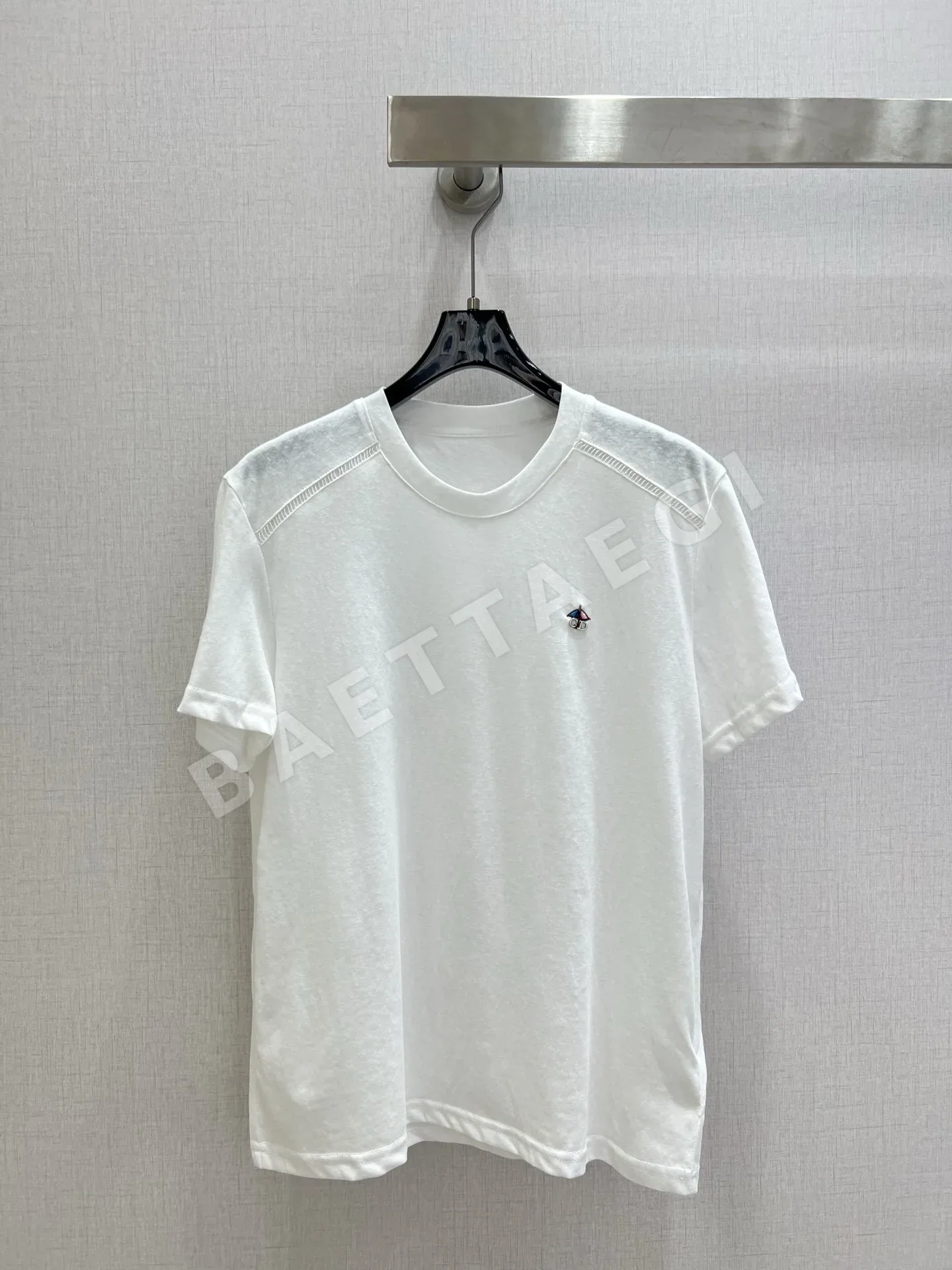 디올 우산 모티프 여성 반팔 티셔츠 92891