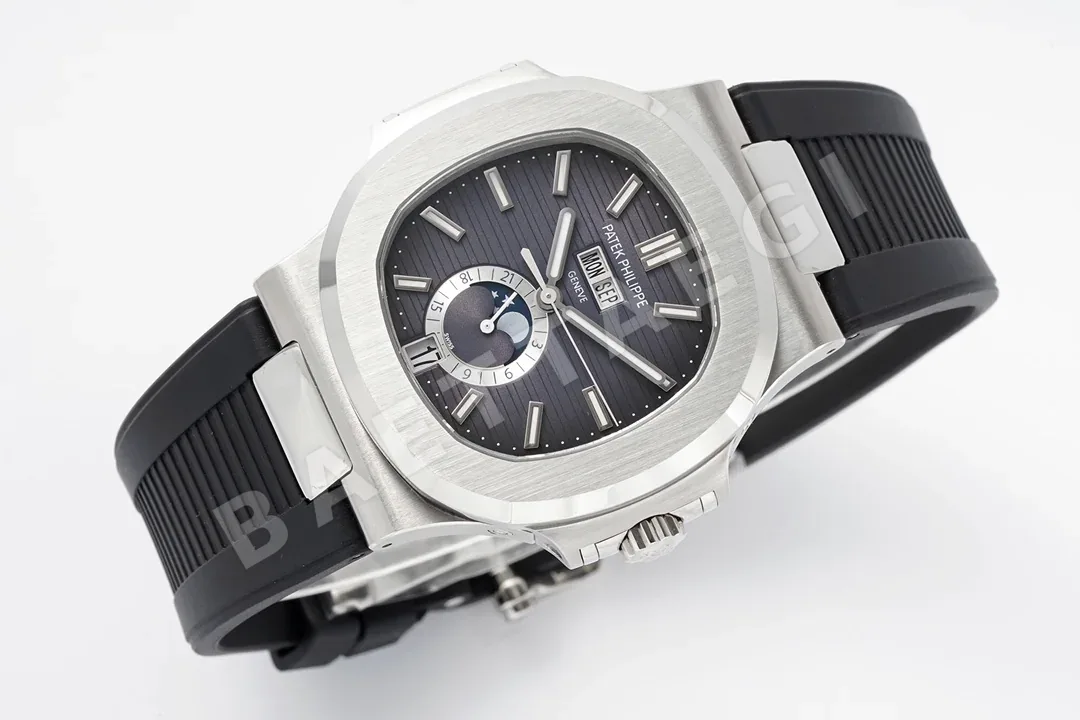 파텍필립 노틸러스 5726 애뉴얼 캘린더 러버스트랩 스틸 PPF 공장 레플리카 44074 Patek Philippe 상세 이미지 4