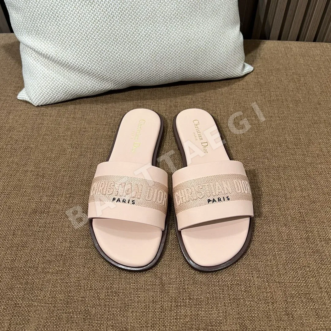 디올 디웨이 뮬 핑크 샌들 상세 이미지 3