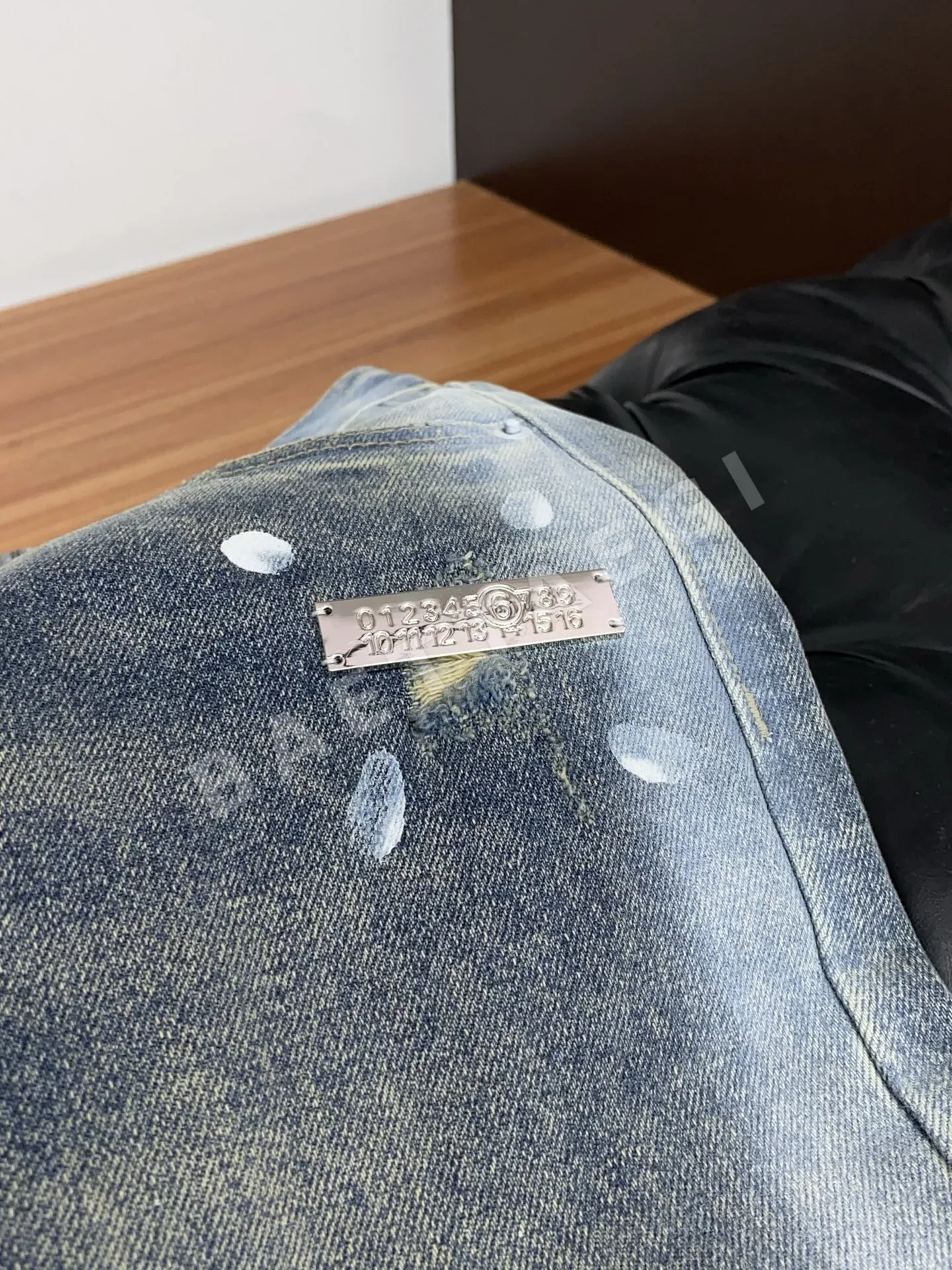 마르지엘라 스트레이트 레그 데님 남성 바지 상세 이미지 5