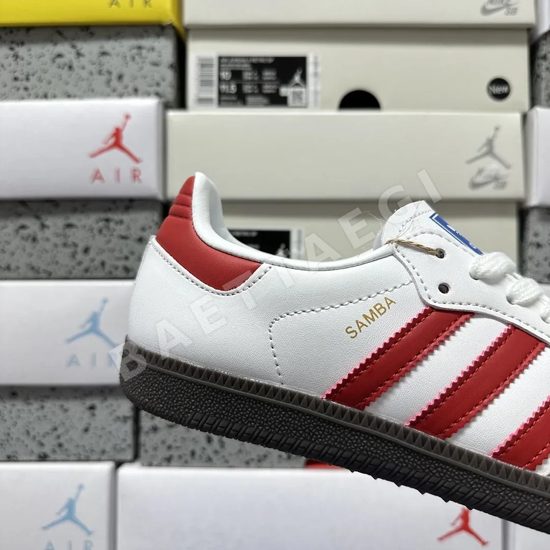 아디다스 [WZ] 삼바 OG IG1025 200689 Adidas Samba OG White Better Scarlet 상세 이미지 8