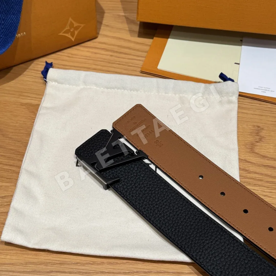 루이비통 다미에 패턴 40mm 리버서블 벨트 상세 이미지 5