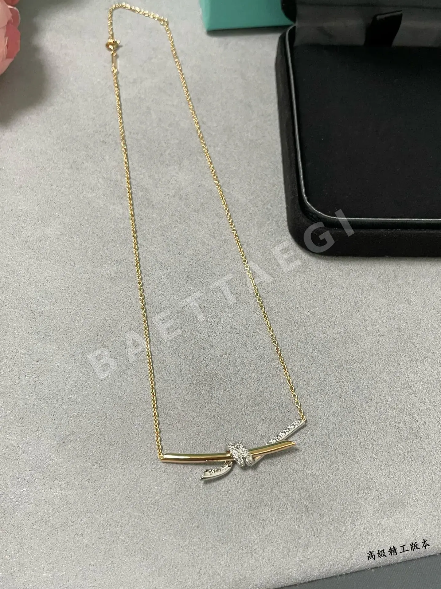 티파니 18K 골드 투톤 다이아몬드 목걸이 상세 이미지 5