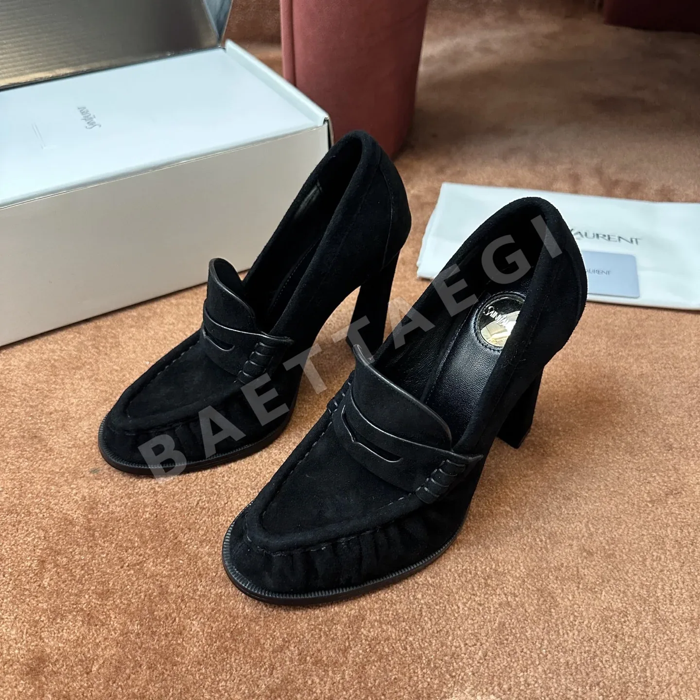 생로랑 YSL 앞코 덮인 뮬 슬리퍼 상세 이미지 2