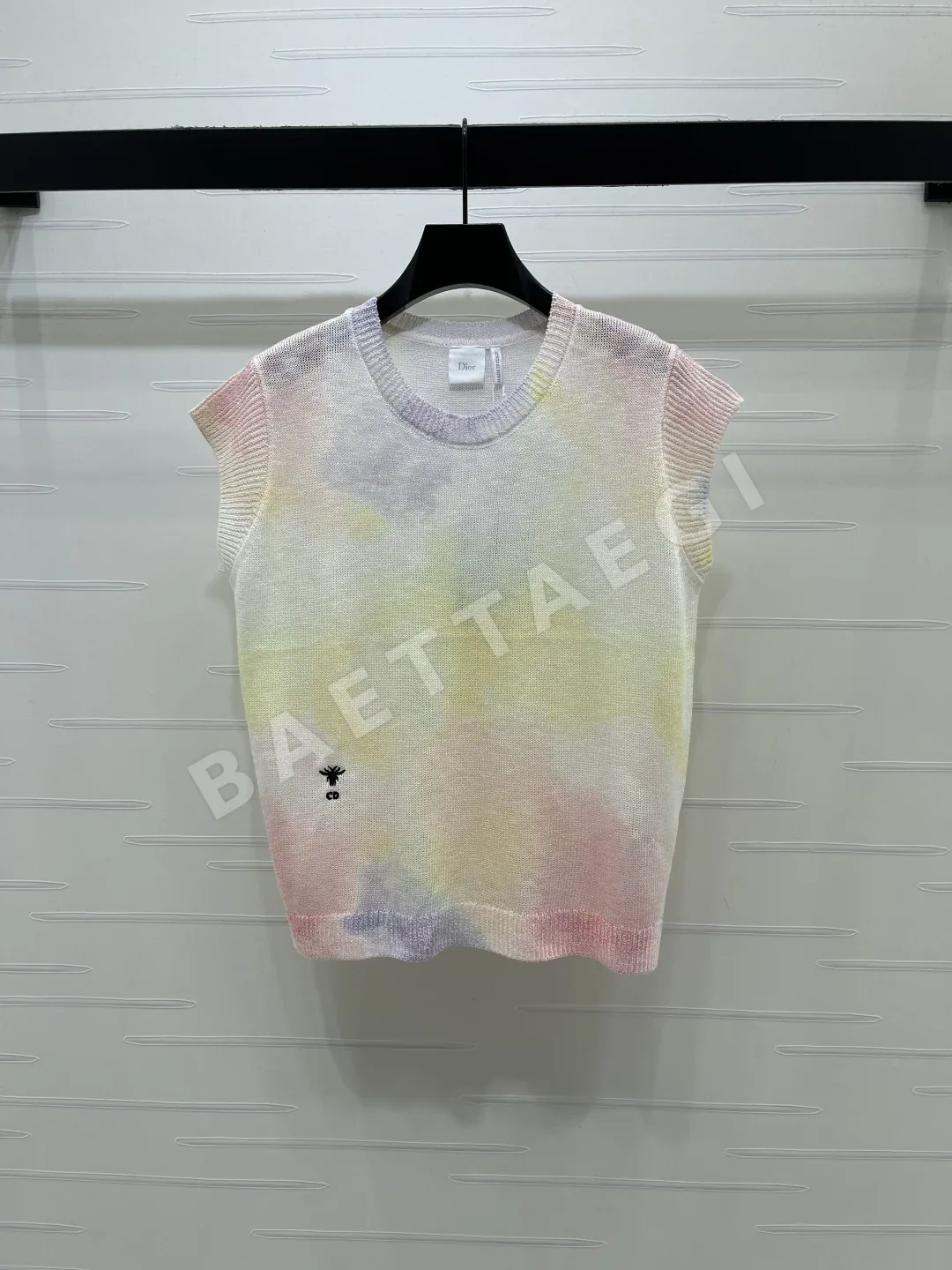 디올 타이다이 니트 반팔 베스트 여성의류 73831